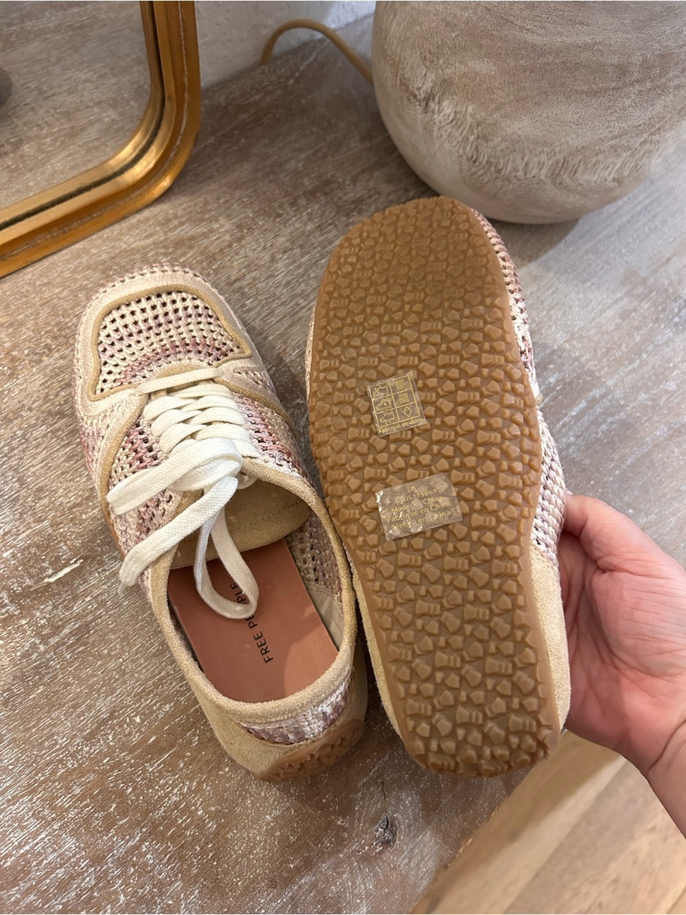 New Free People Crochet Low Pro Sneakers - Picture 5 of 6
